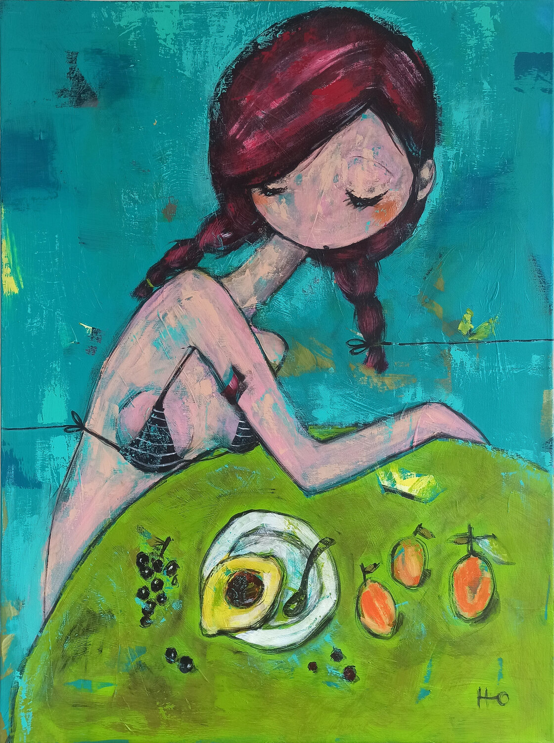 Alba Ricoque Eva Hidalgo Original painting for sale