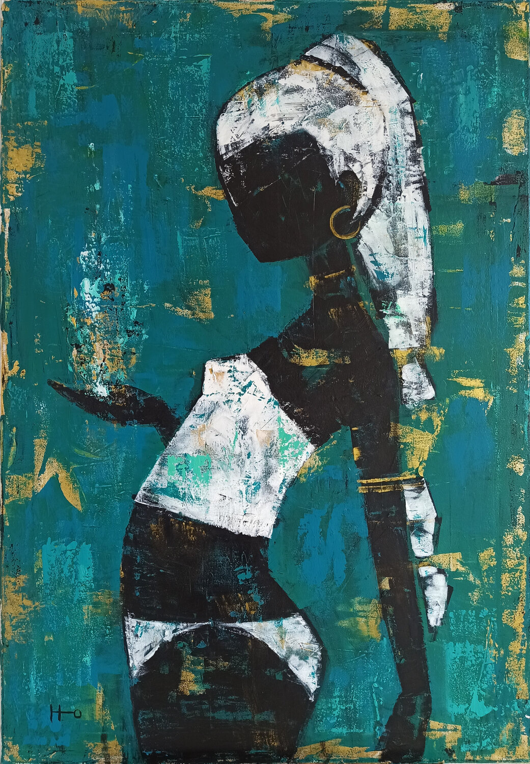 Ex Luce Eva Hidalgo Original painting for sale