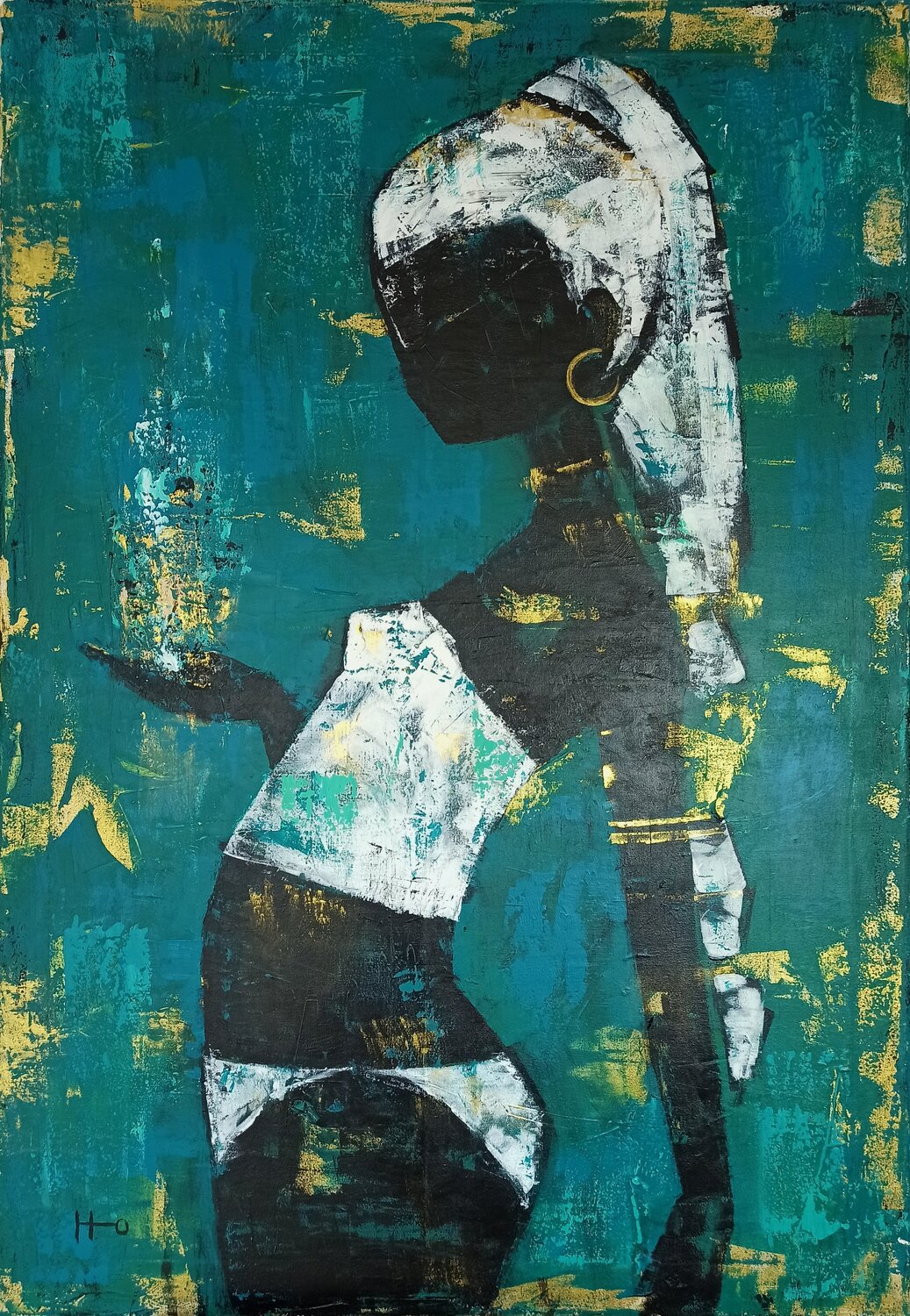 Ex Luce Eva Hidalgo Original painting for sale