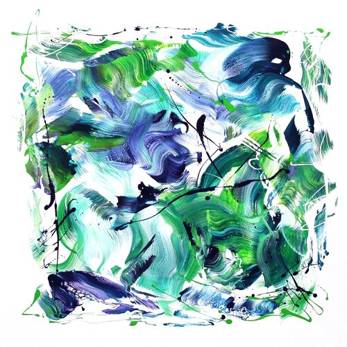 Emerald Whirlwind von Paresh Nrshinga, Malerei kaufen auf Select