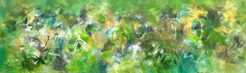 Emerald Symphony by Paresh Nrshinga, Painting for Sale on Select
