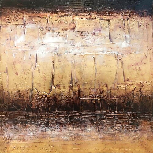 Delta Dawn (mixed media) von Paresh Nrshinga, Malerei kaufen auf Select