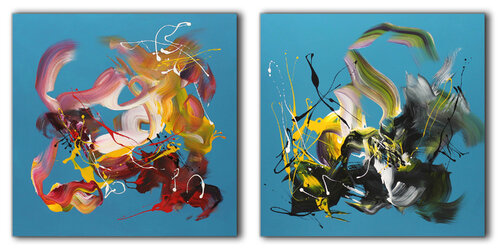 Summer In The City I and II von Paresh Nrshinga, Malerei kaufen auf Select