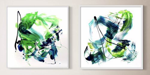 Springfields I and II von Paresh Nrshinga, Malerei kaufen auf Select
