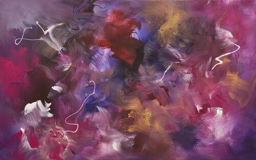 Violets and Pinks von Paresh Nrshinga, Malerei kaufen auf Select