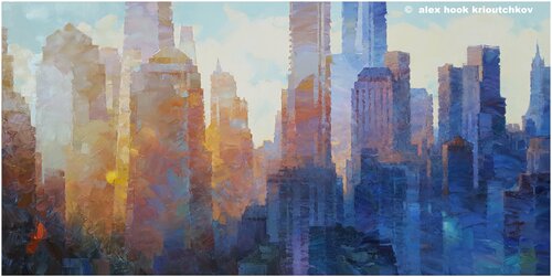 New York XXX by Alex Hook Krioutchkov, Painting for Sale on Select