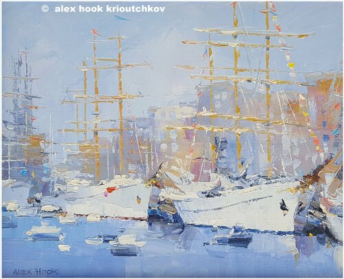 Sail Amsterdam VI by Alex Hook Krioutchkov, Painting for Sale on Select