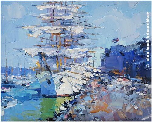 Sail Amsterdam V by Alex Hook Krioutchkov, Painting for Sale on Select