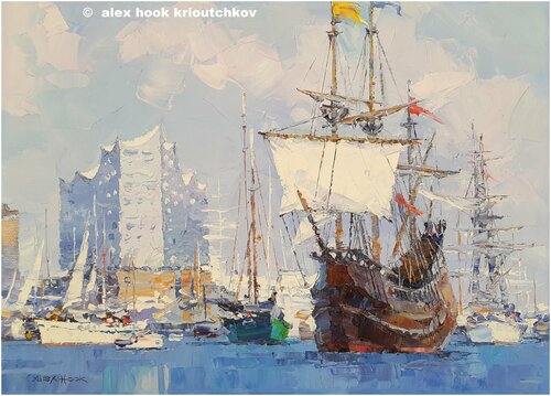 Hamburg XIV by Alex Hook Krioutchkov, Painting for Sale on Select