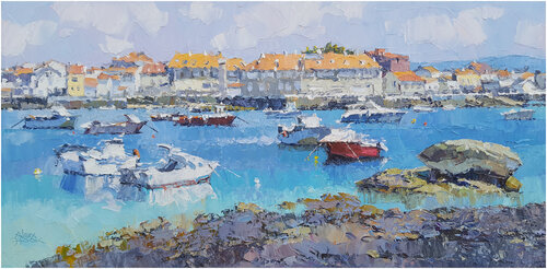 A illa de Arousa III by Alex Hook Krioutchkov, Painting for Sale on Select