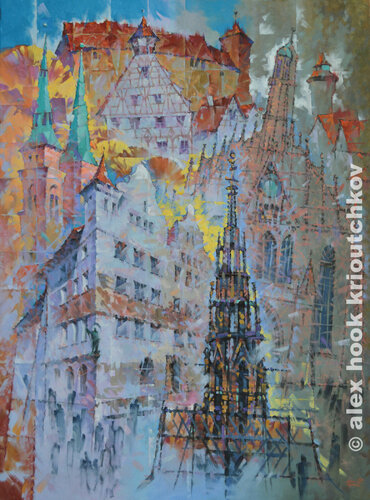 Nurenberg III by Alex Hook Krioutchkov, Painting for Sale on Select