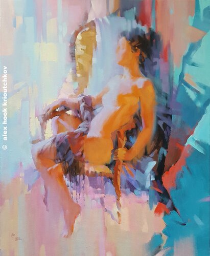 Nude I by Alex Hook Krioutchkov, Painting for Sale on Select