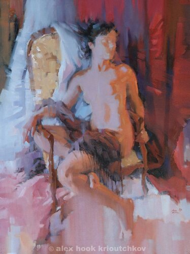 Nude II by Alex Hook Krioutchkov, Painting for Sale on Select