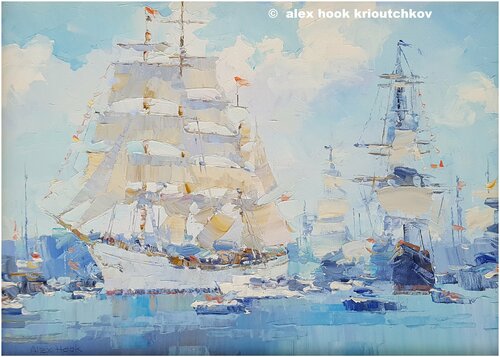 Sail Amsterdam XII by Alex Hook Krioutchkov, Painting for Sale on Select
