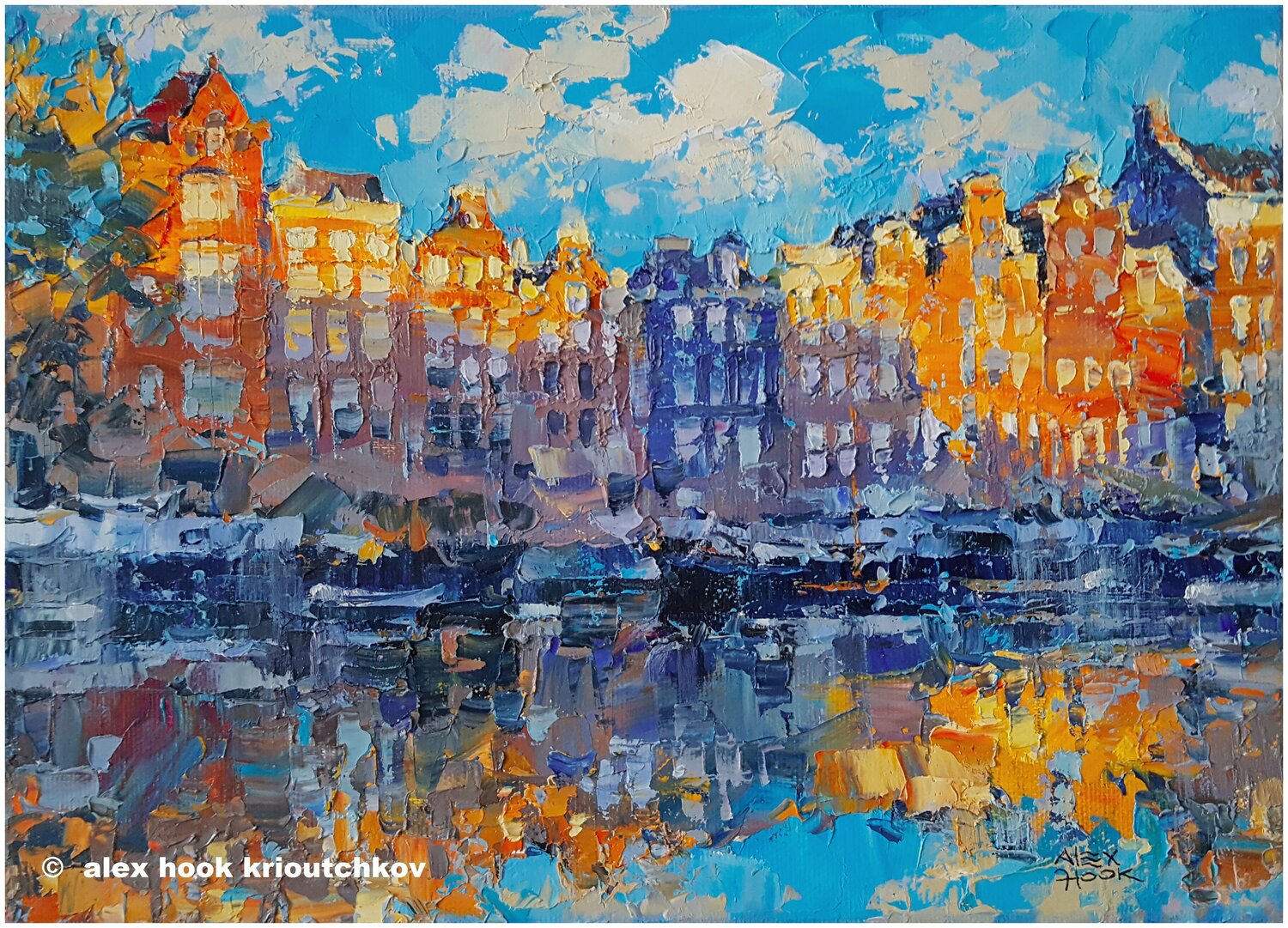 Amsterdam IX Alex Hook Krioutchkov Original painting for sale