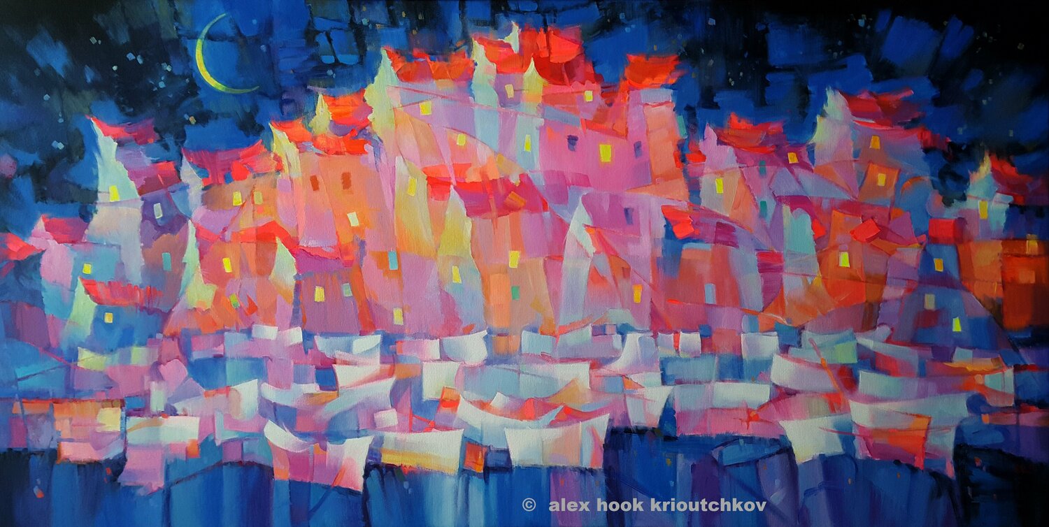 Mediterraneo III Alex Hook Krioutchkov Original painting for sale
