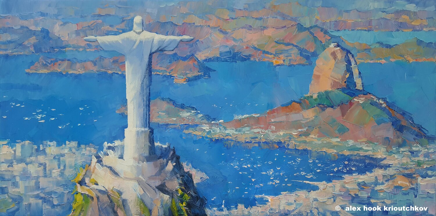 Rio de Janeiro IV Alex Hook Krioutchkov Original painting for sale