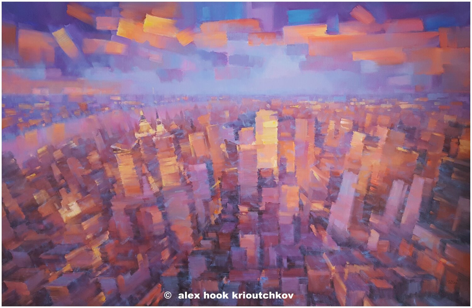 New York XXIV Alex Hook Krioutchkov Original painting for sale