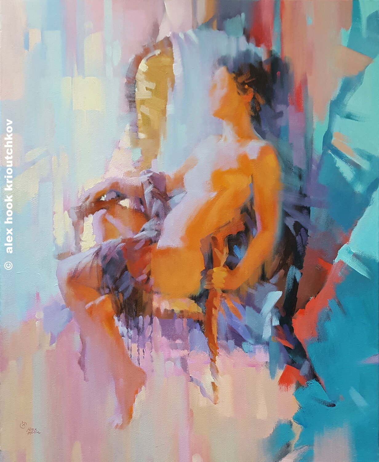Nude I Alex Hook Krioutchkov Original painting for sale