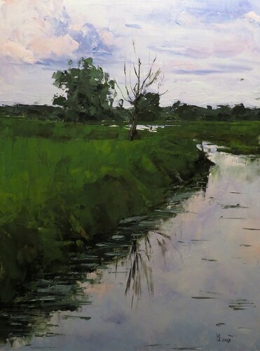 Summer Landscape by Yuanyuan Liu, Painting for Sale on Select
