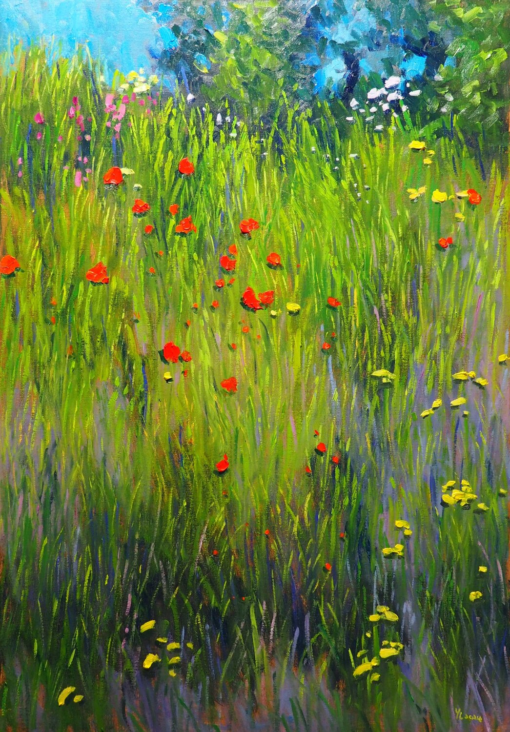 Summer  Landscape Yuanyuan Liu Original painting for sale