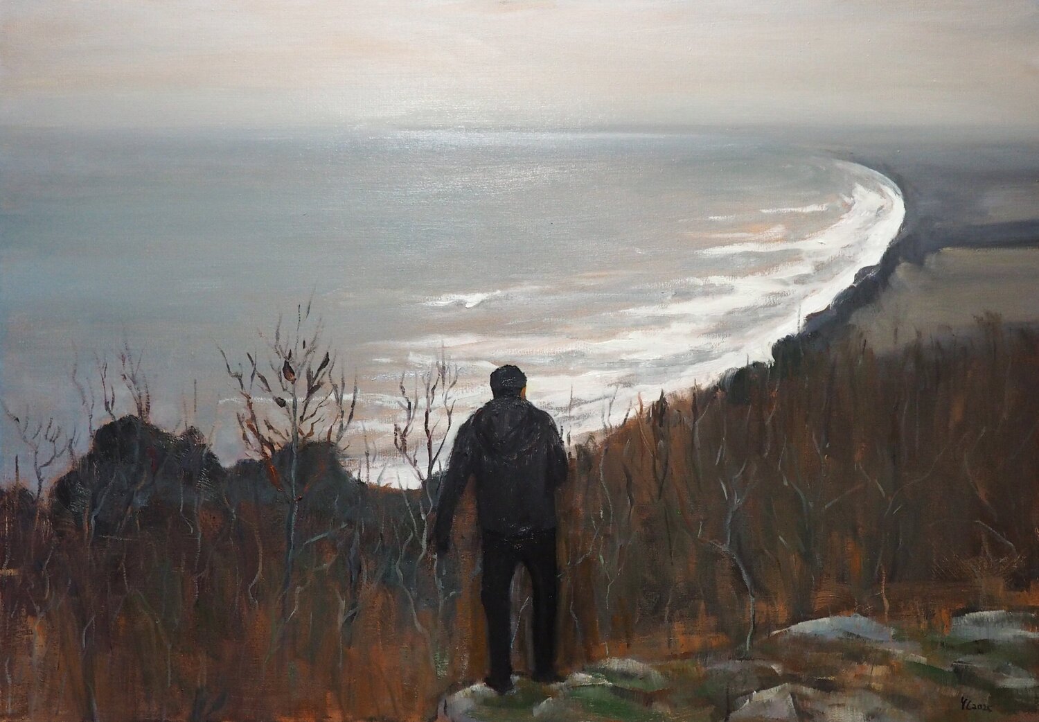 Sea view Yuanyuan Liu Original painting for sale