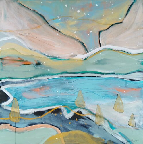 the sight of the stars makes me dream by Barbara Piller, Painting for Sale on Select