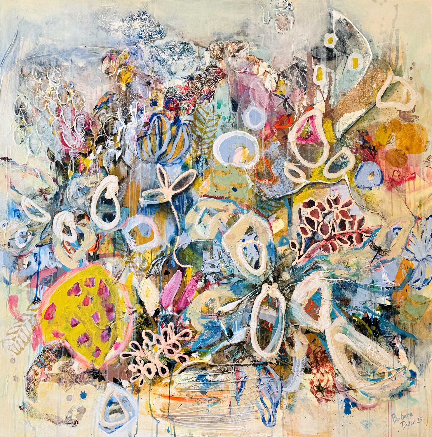 A Garden of Firsts Barbara Piller Original painting for sale