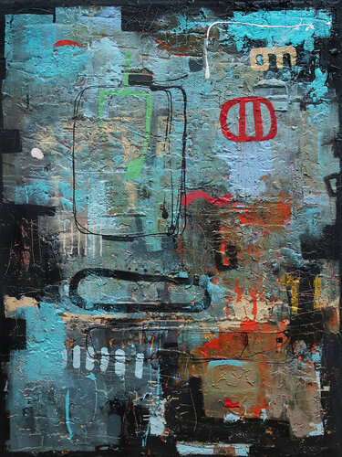 A248 Contemporary Abstract Informalism by Damian Pavlovic by D Pavlovic, Painting for Sale on Select