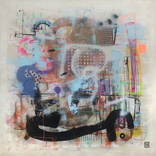 A277 Contemporary Abstract Informalism by Damian Pavlovic by D Pavlovic, Painting for Sale on Select