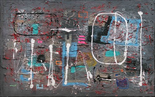 A238 Contemporary Abstract Informalism by Damian Pavlovic by D Pavlovic, Painting for Sale on Select