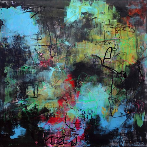 A288 Contemporary Abstract Informalism by Damian Pavlovic by D Pavlovic, Painting for Sale on Select