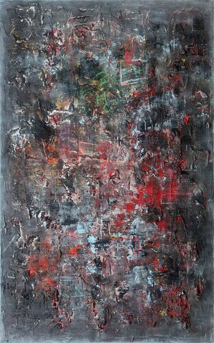 A2742 Contemporary Abstract Informalism by Damian Pavlovic by D Pavlovic, Painting for Sale on Select