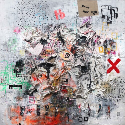 A290 Contemporary Abstract Informalism by Damian Pavlovic by D Pavlovic, Painting for Sale on Select