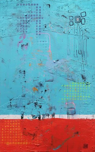 A272 Contemporary Abstract Informalism by Damian Pavlovic by D Pavlovic, Painting for Sale on Select