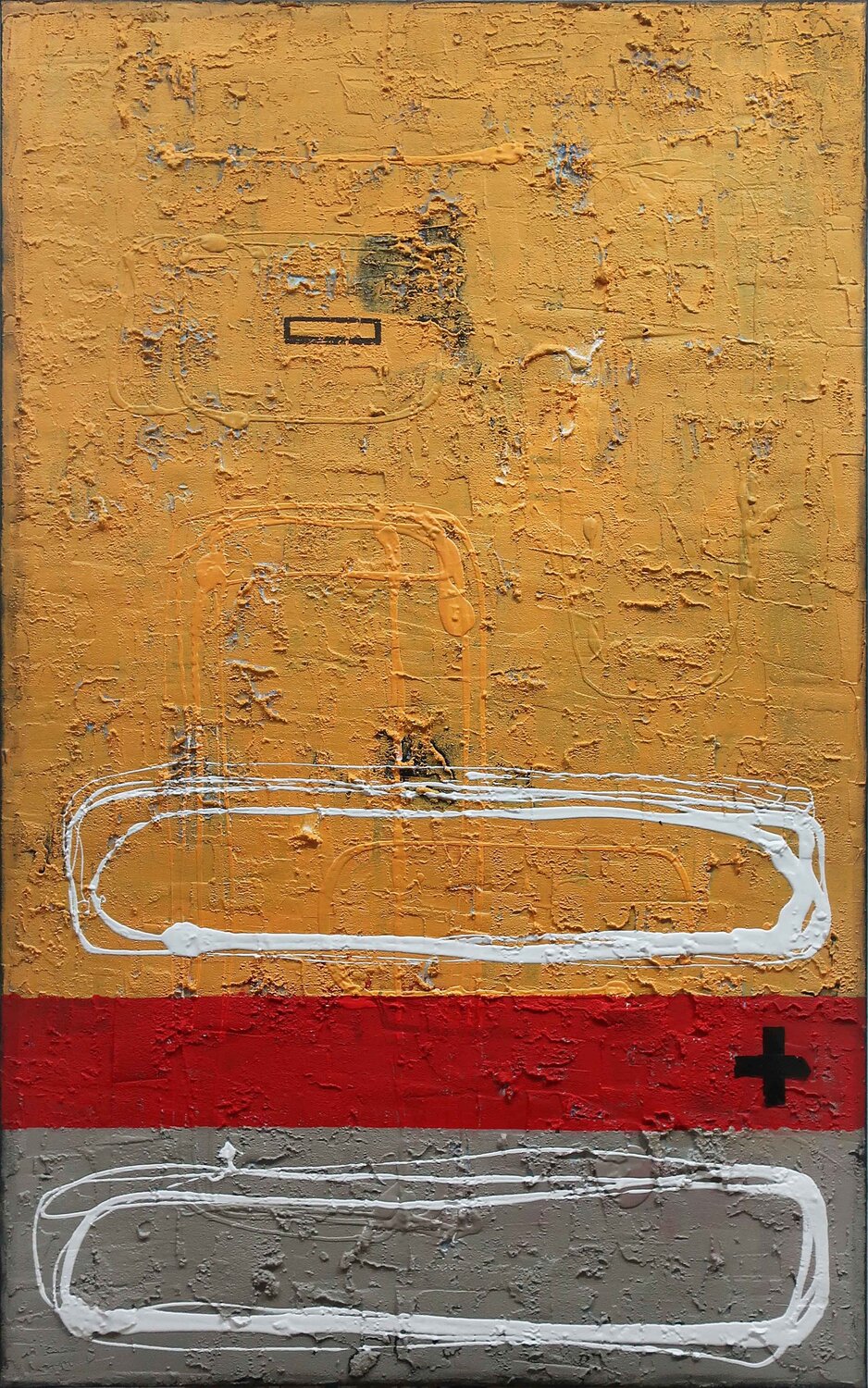 A244 Contemporary Abstract Informalism by Damian Pavlovic D Pavlovic Original painting for sale