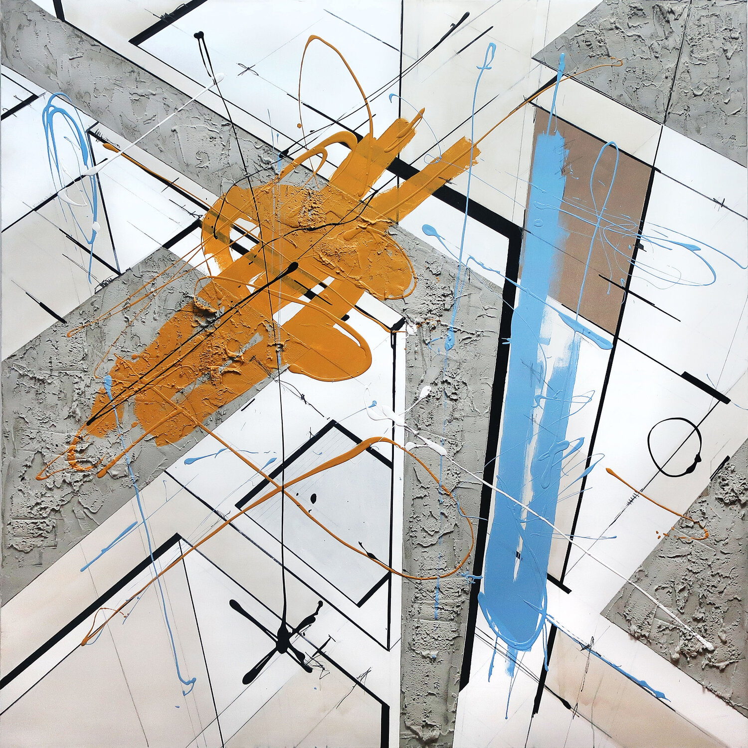 L4 Contemporary Abstract Informalism by Damian Pavlovic D Pavlovic Original painting for sale