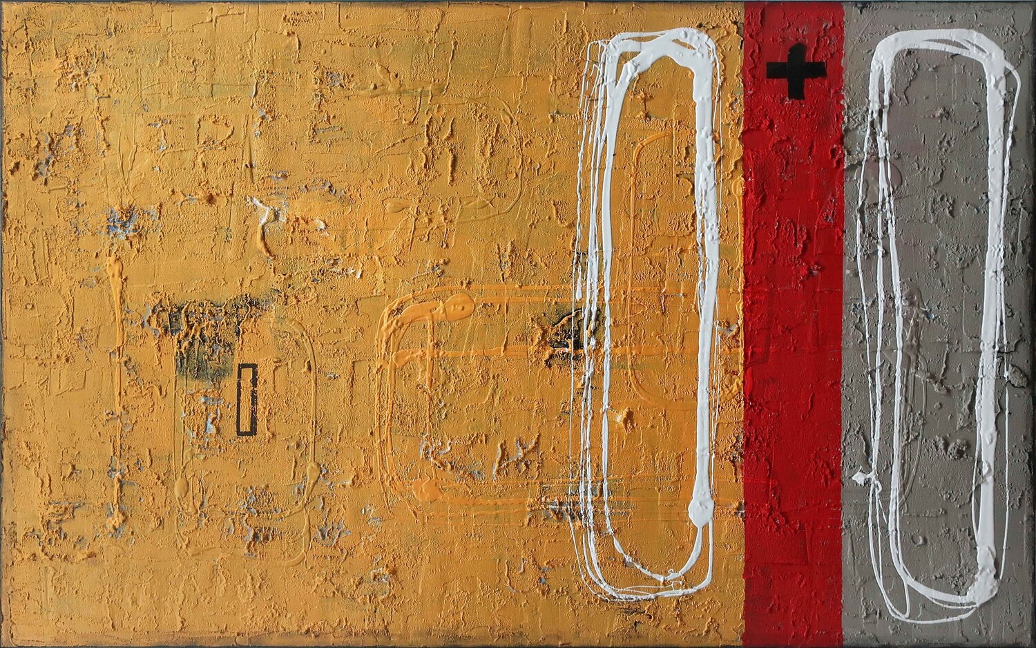 A2442 Contemporary Abstract Informalism by Damian Pavlovic D Pavlovic Original painting for sale