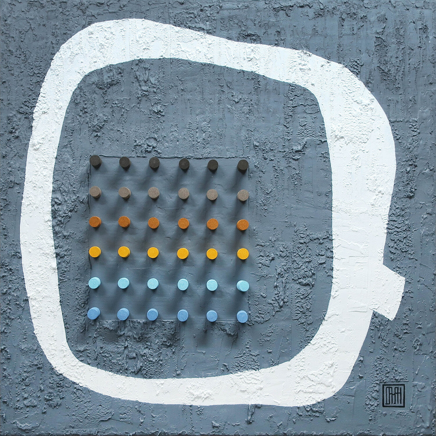 A201 Contemporary Abstract Informalism by Damian Pavlovic D Pavlovic Original painting for sale