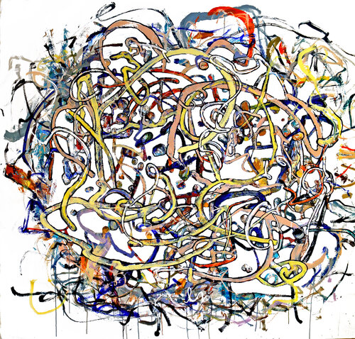 Synapses by Fernando Jaramillo, Painting for Sale on Select