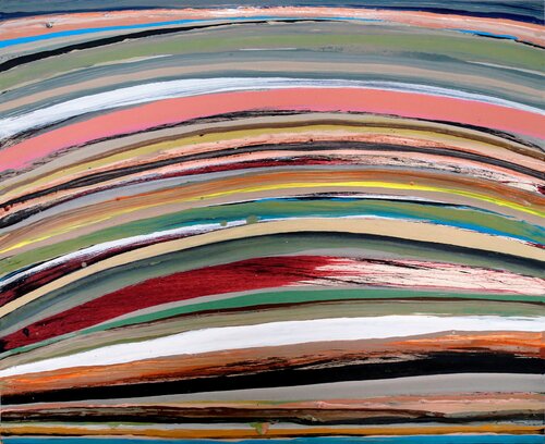 Horizontes en movimiento by Fernando Jaramillo, Painting for Sale on Select