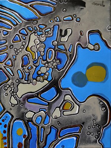 Circuits of Memory by Fernando Jaramillo, Painting for Sale on Select