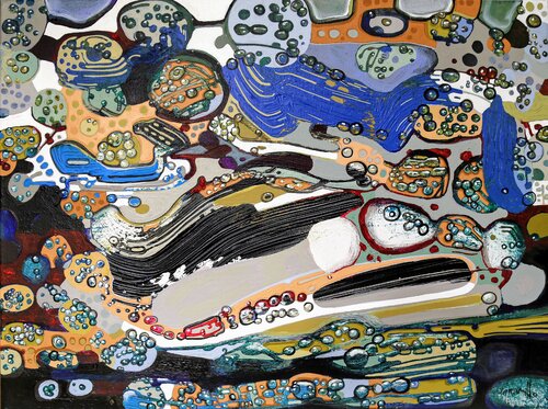Burbujas del Cosmos by Fernando Jaramillo, Painting for Sale on Select