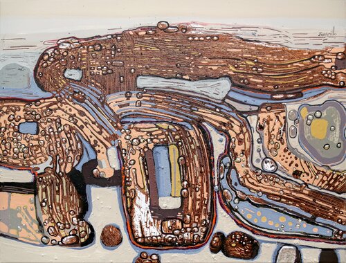 Vital Flow by Fernando Jaramillo, Painting for Sale on Select