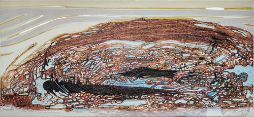 Earth’s Pulse by Fernando Jaramillo, Painting for Sale on Select