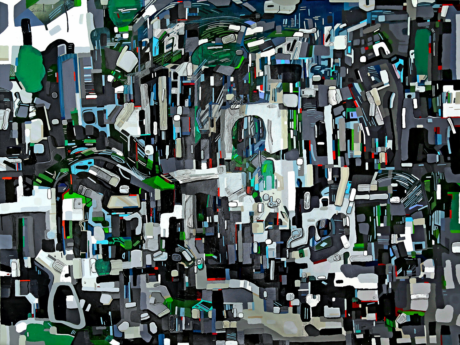 Flying over Fernando Jaramillo Original painting for sale