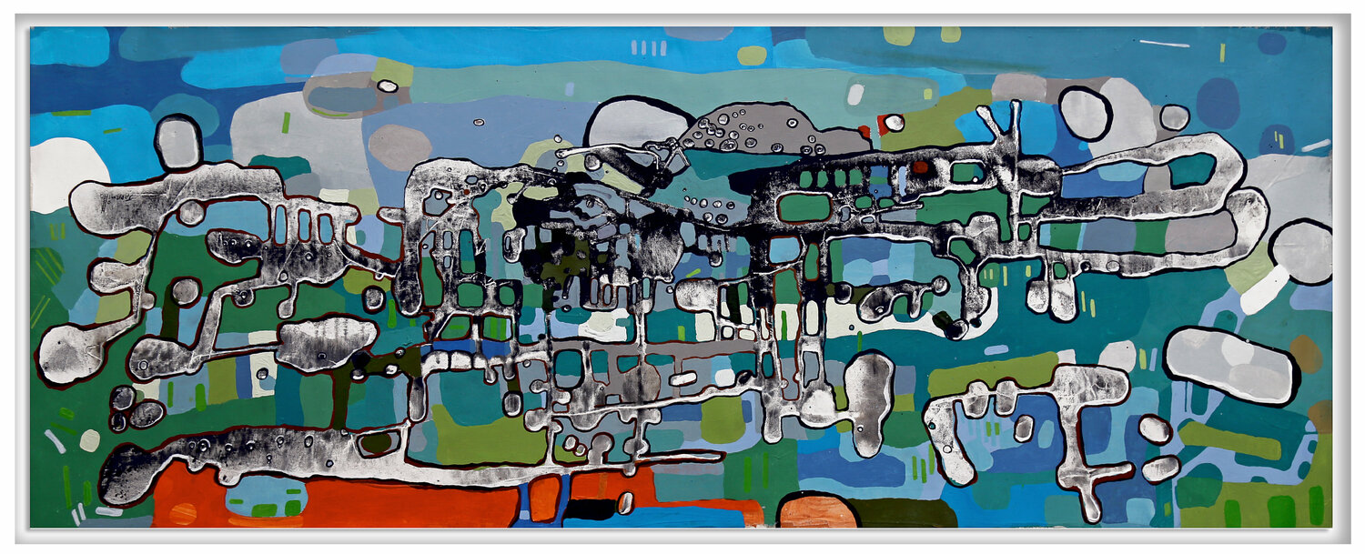 Seafront villa Fernando Jaramillo Original painting for sale