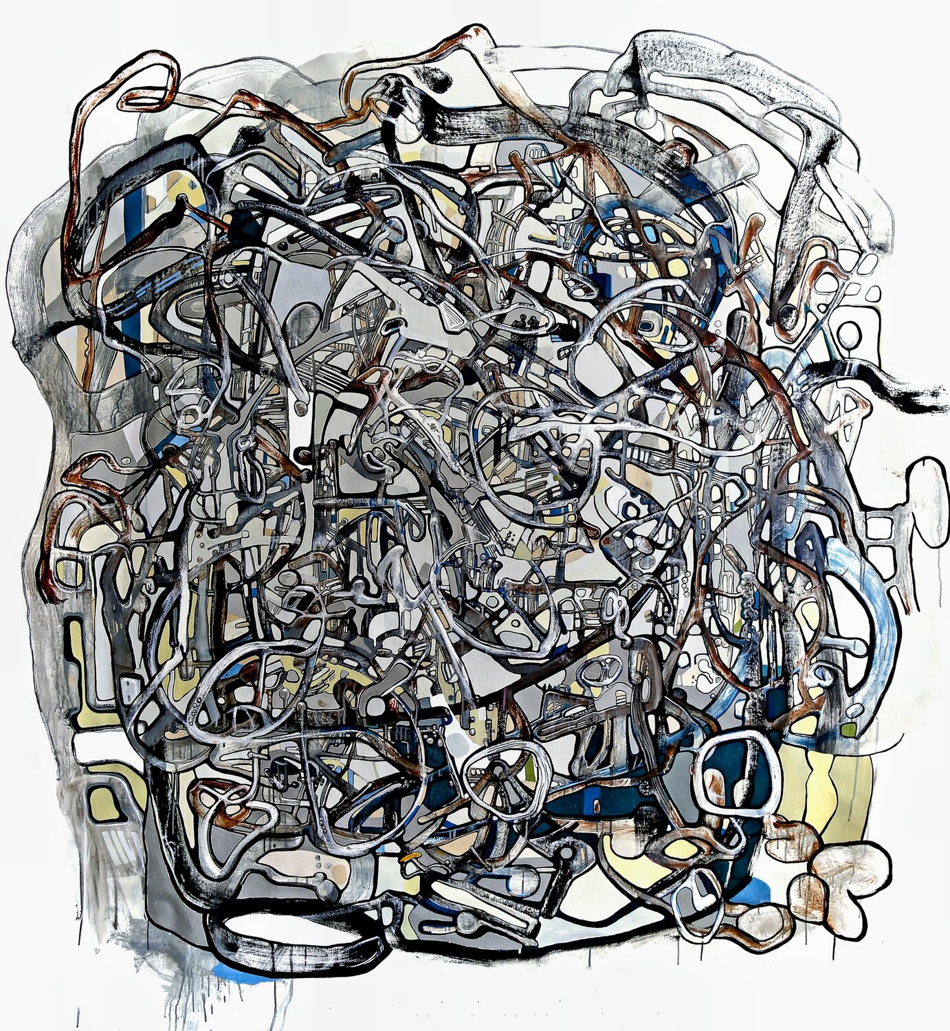 Les observateurs Fernando Jaramillo Original painting for sale