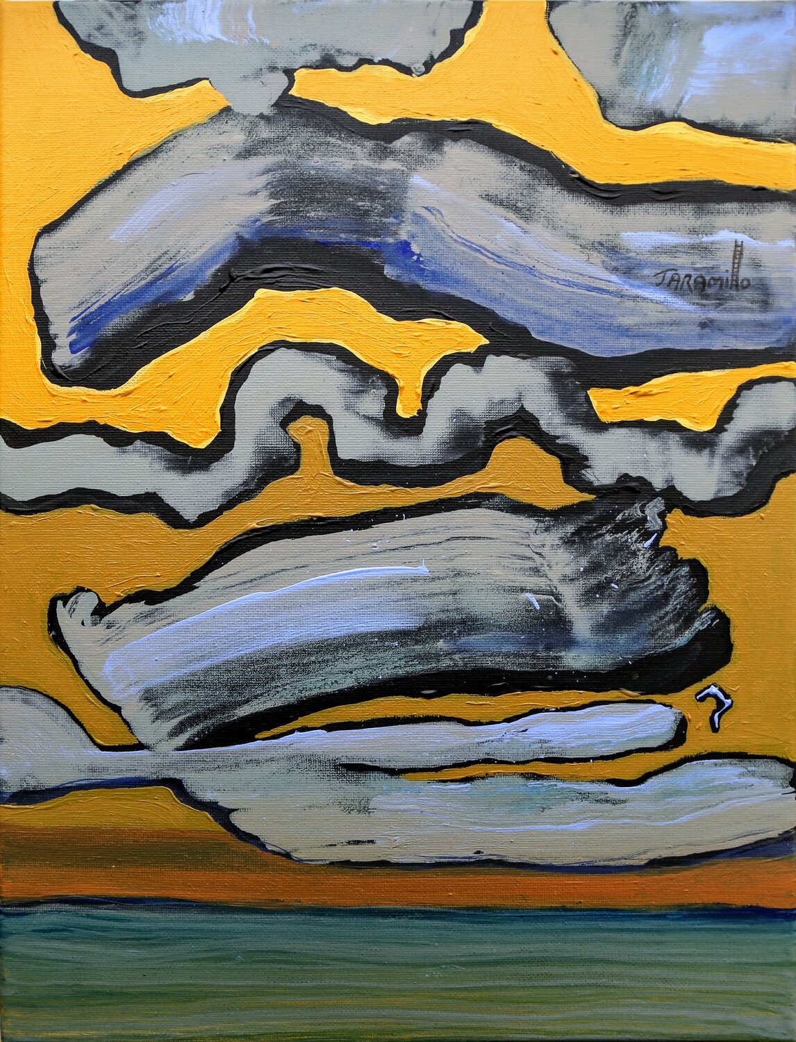 Between Silence and Thunder Fernando Jaramillo Original painting for sale