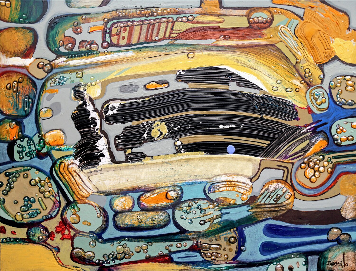 Cosmic Flow Fernando Jaramillo Original painting for sale